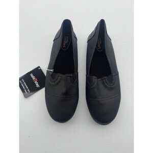SafeTStep Women’s 7 black Slip‑Resistant‎ Work Shoes  Comfort Non‑Slip nib
